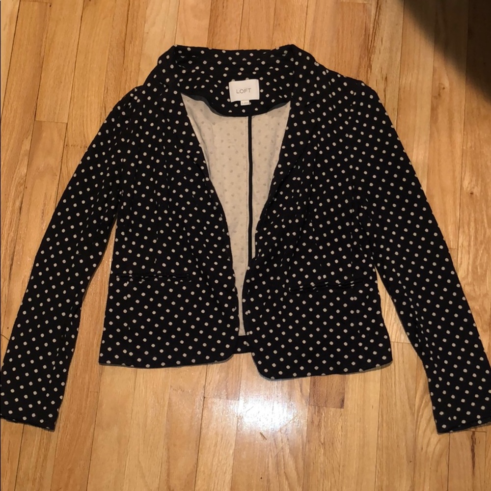 LOFT polka dot blazer/ jacket